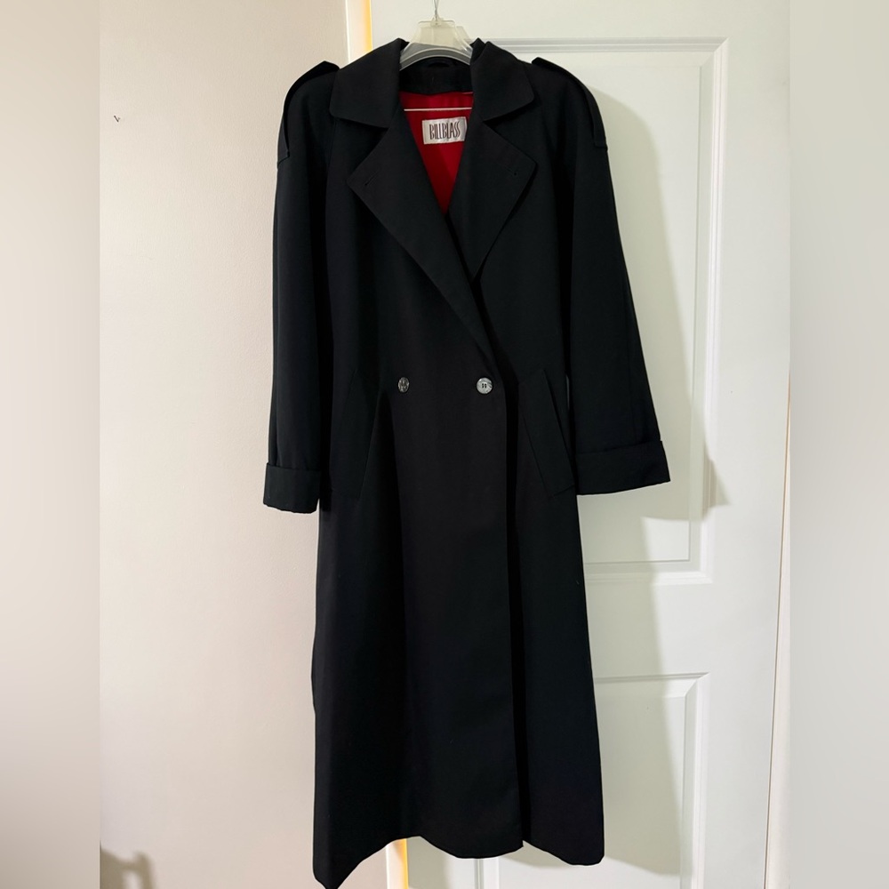 Vintage Double-Breasted Trench Coat with Warmer